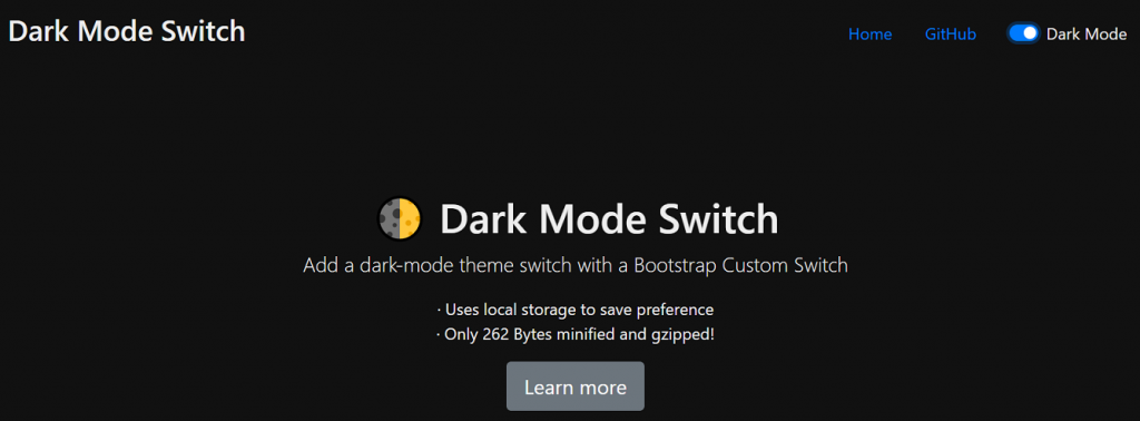 material ui dark mode switch